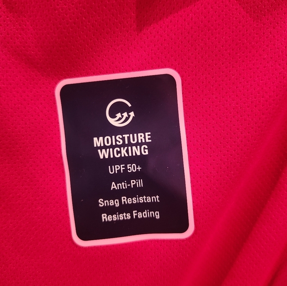 IZOD Girls Red Performance Polo - Picture 4 of 6